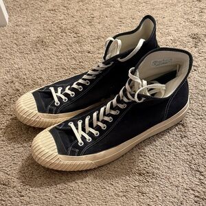 Men’s High-Top Black PF Flyers Canvas Sneakers Size 14